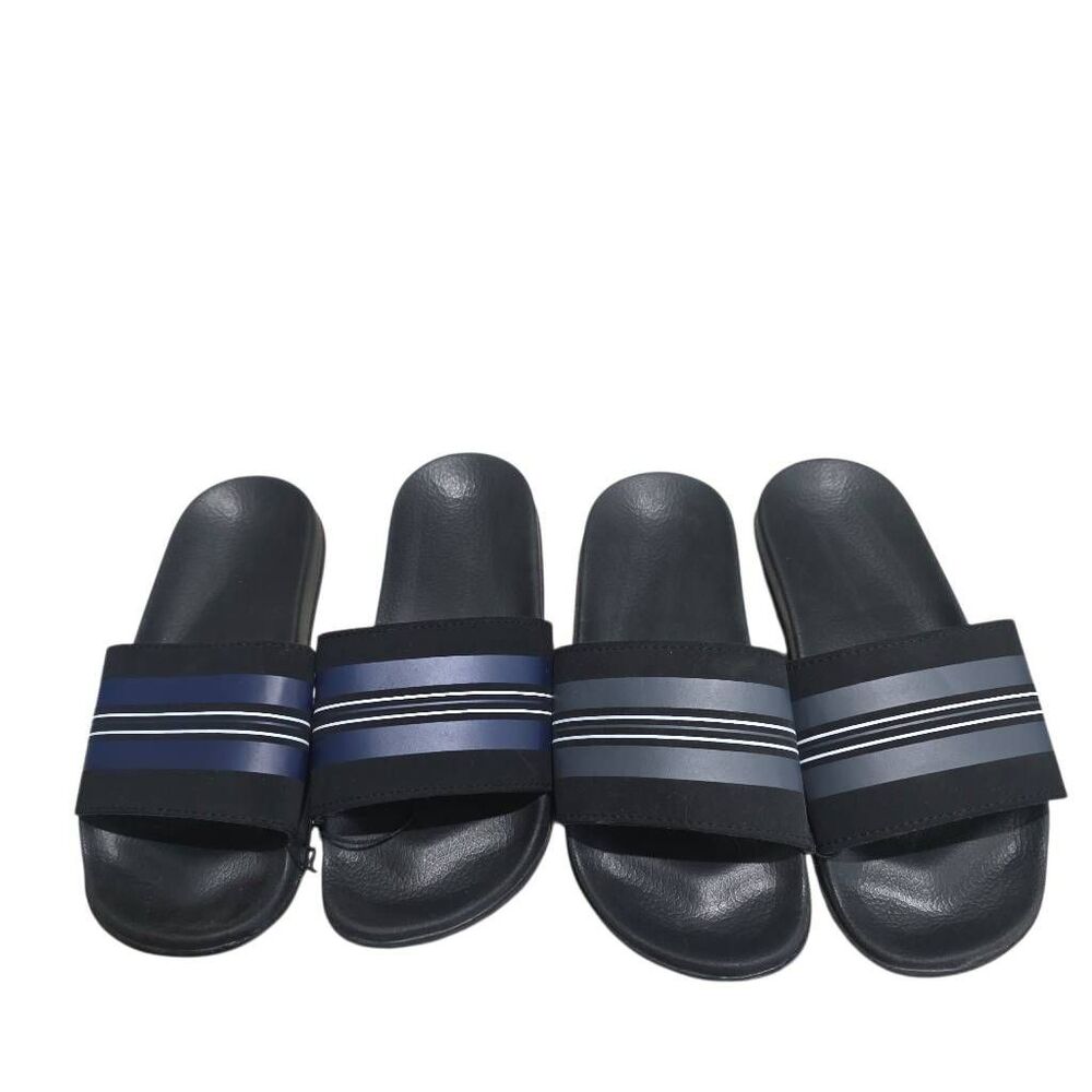 Boys 2 pair sandal bundle 1 blue 1 black Sz 13-1 by Sun & Sky